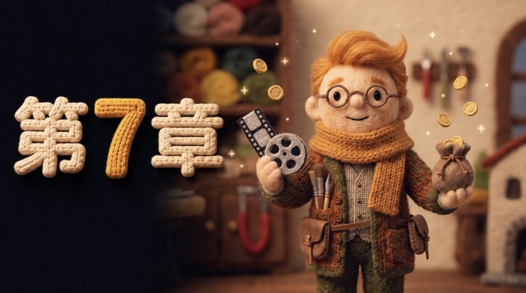 第七章封面：小白拿着底片和一袋钱币